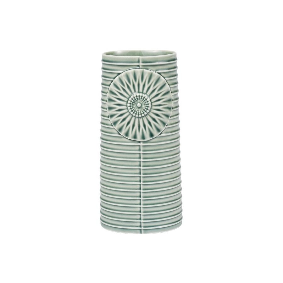 Dottir Nordic Design Pipanella Lines Ovale Vase H18.1 cm, Grn