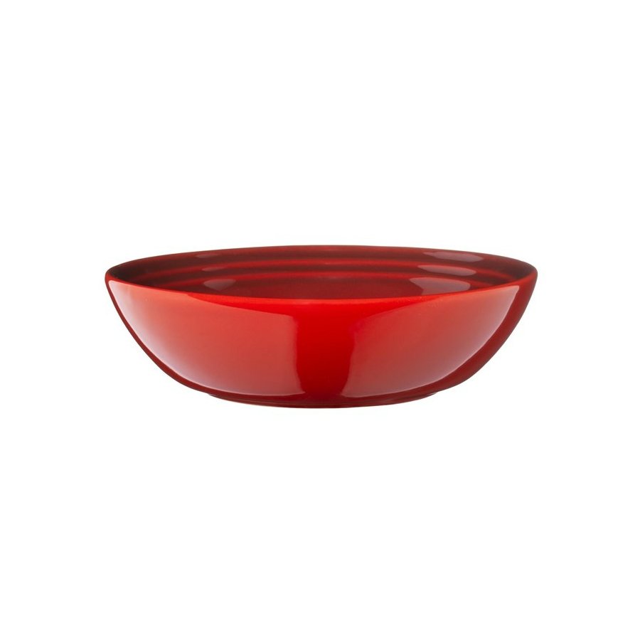 Le Creuset dyb tallerken 18 cm, Cerise rød uden Logo