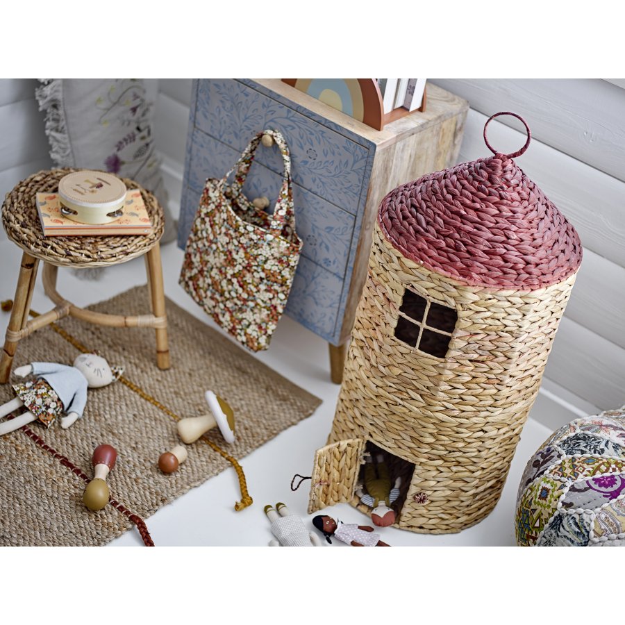 Bloomingville Mini Linas Korb mit Deckel 70 cm, Wasserhyazinthe