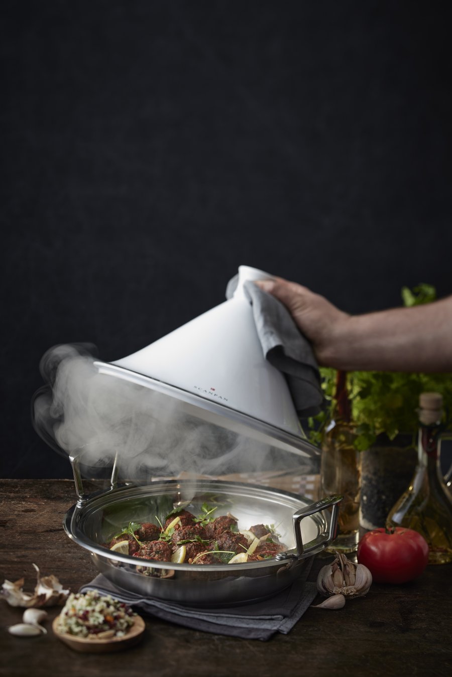 Scanpan Impact Tagine mit Deckel 32 cm