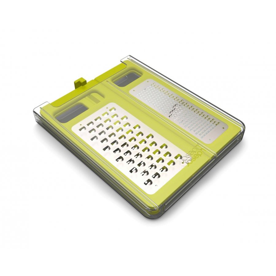 Joseph Joseph FoldFlat rivejern 4-sidet sort/stl 19,6 cm