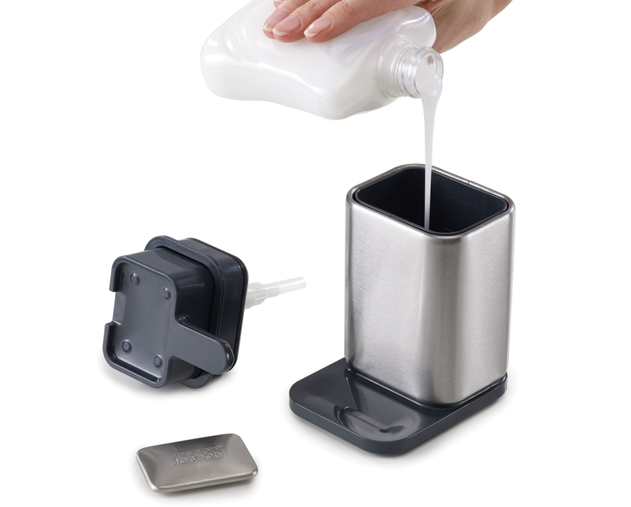 Joseph Joseph Surface Sbedispenser og Stlsbe 10,6 cm, Stl/Gr
