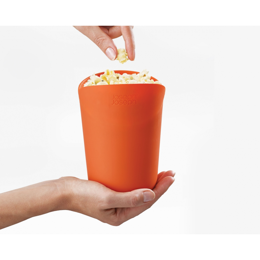 Joseph Joseph M-Cuisine Popcornbecher 2er Set, 11 cm, Orange