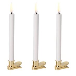 Uyuni Lighting Juletræslys m. Klips LED 4 stk. Ø1,3xH13,8 cm, Hvid Plastik