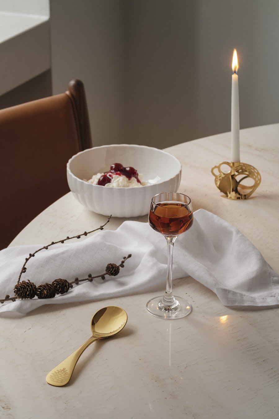 Georg Jensen Juleske 2023 15,2 cm, Guld