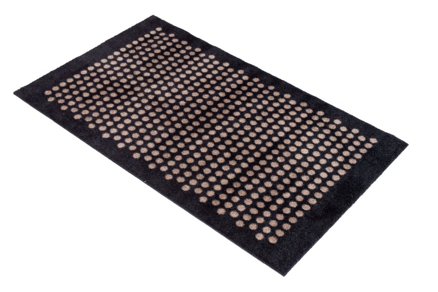 Tica Copenhagen Dot Matte 60x90 cm, Schwarz/Sand