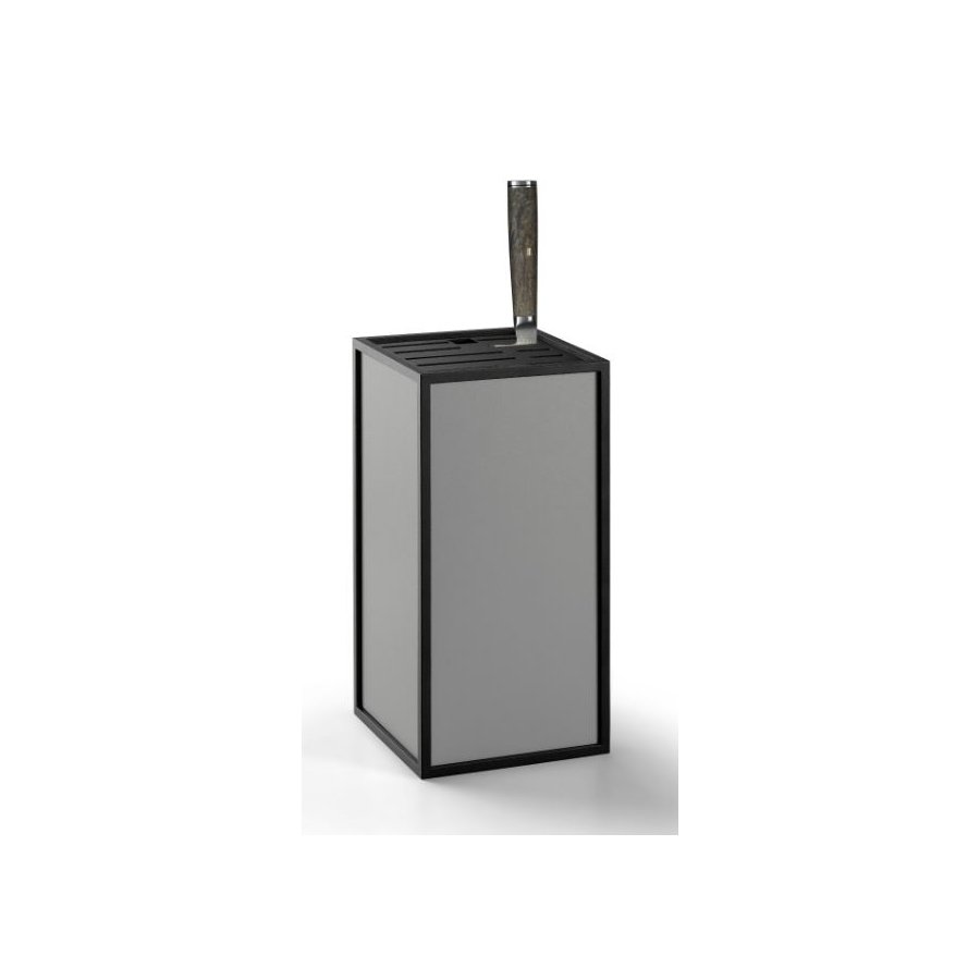 Audo K-Block Knivblok H24 cm, Mrkegr
