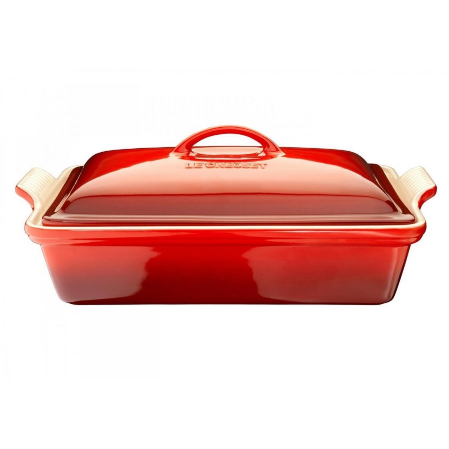 Le Creuset Heritage Fad m. Lg 33 cm/3,8 L, Cerise