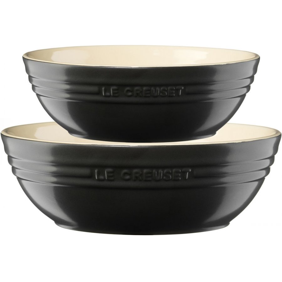 Le Creuset Ovalt multisk�les�t 2 + 3,4 L, Sort