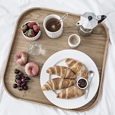 Lyngby Tallerken 27cm Hvid Klart