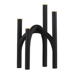 AYTM ANGUI Kerzenhalter H34 cm, Schwarz/Gold