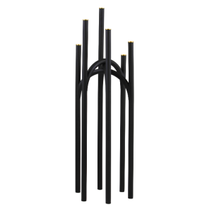 AYTM ANGUI Kerzenhalter H92 cm, Schwarz/Gold
