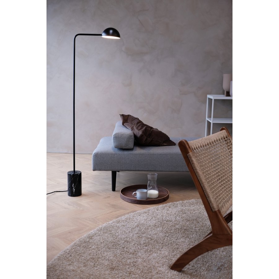 Dyberg Larsen Marmor Stehlampe 154 cm, Schwarz