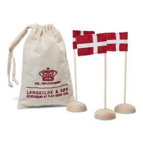 Langkilde & Sn Mini Bordflag 3 stk. H15 cm, Bambus