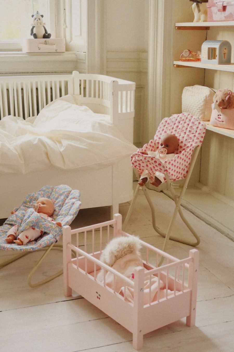 Konges Sljd Puppenbett 46cm, Pink