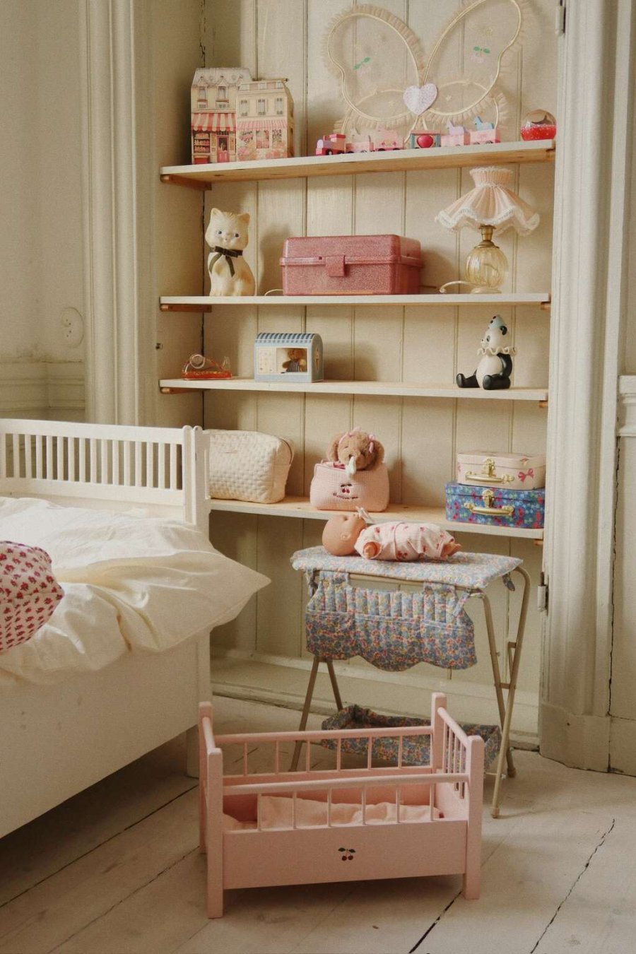 Konges Sljd Puppenbett 46cm, Pink