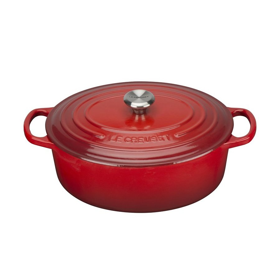 Le Creuset Signature Oval Gryde 31 cm/6,3 L, Cerise