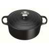 Le Creuset Signature Gryde 24 cm/4,2 L, Mat Sort