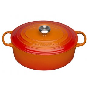 Le Creuset Signature Oval Støbejernsgryde 27 cm/4,1 L, Volcanic