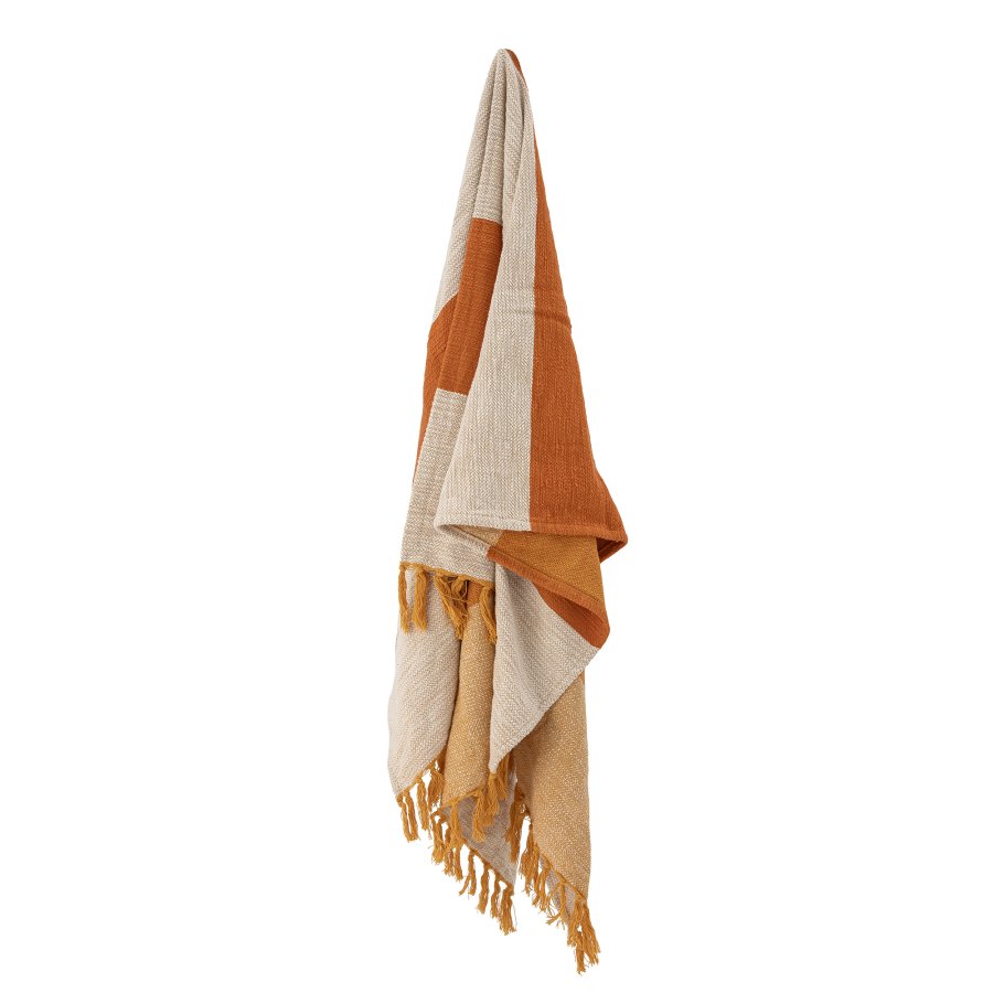 Bloomingville Motril Plaid 150x130 cm, Orange