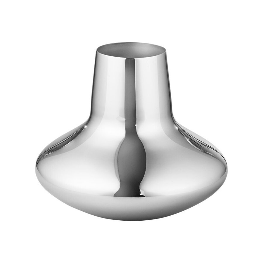 Georg Jensen Henning Koppel Vase 12,4 cm, Stahl glänzend