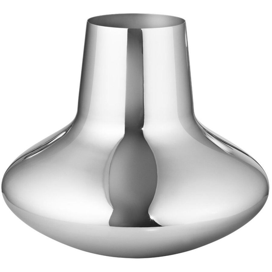 Georg Jensen Henning Koppel Wave Vase 27 cm, Stahl glnzend