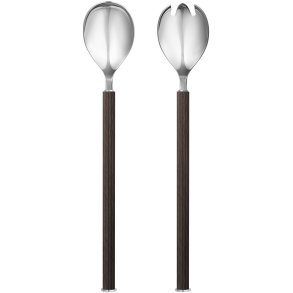 Georg Jensen Bernadotte Salat-Set, Holz/Stahl