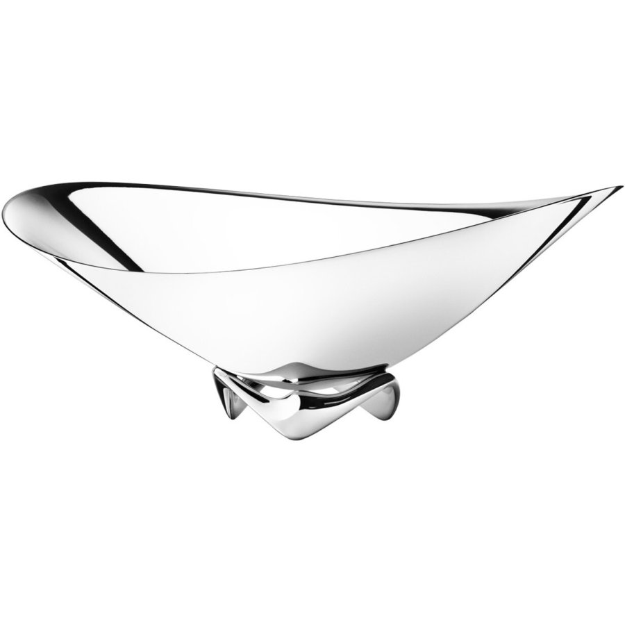 Georg Jensen Henning Koppel Wave Schale 42 cm, Stahl glnzend