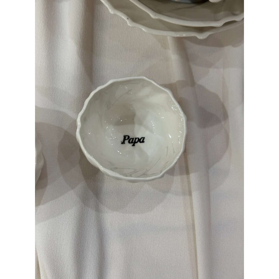 Atelier Mare Gezeiten Tasse Papa 24 cl, Wei