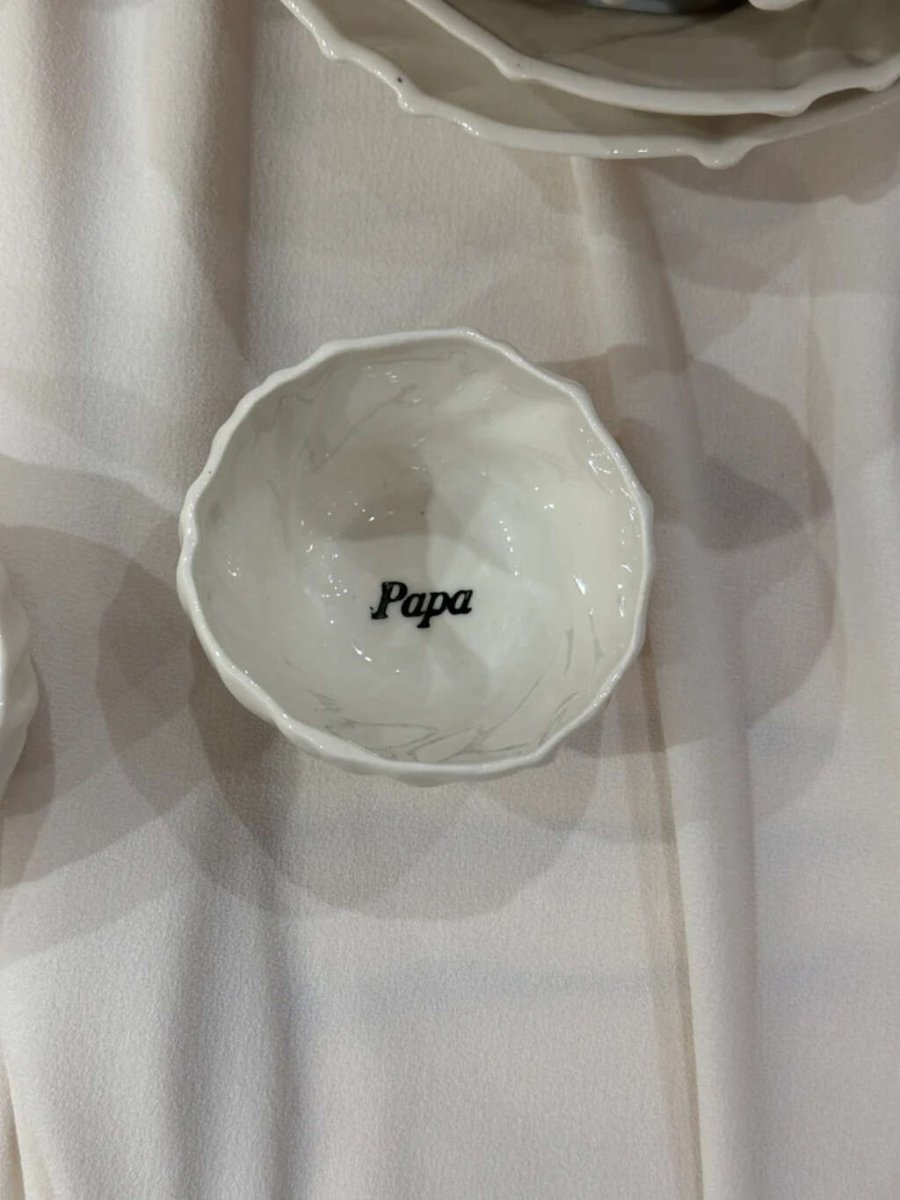 Atelier Mare Gezeiten Tasse Papa 24 cl, Wei