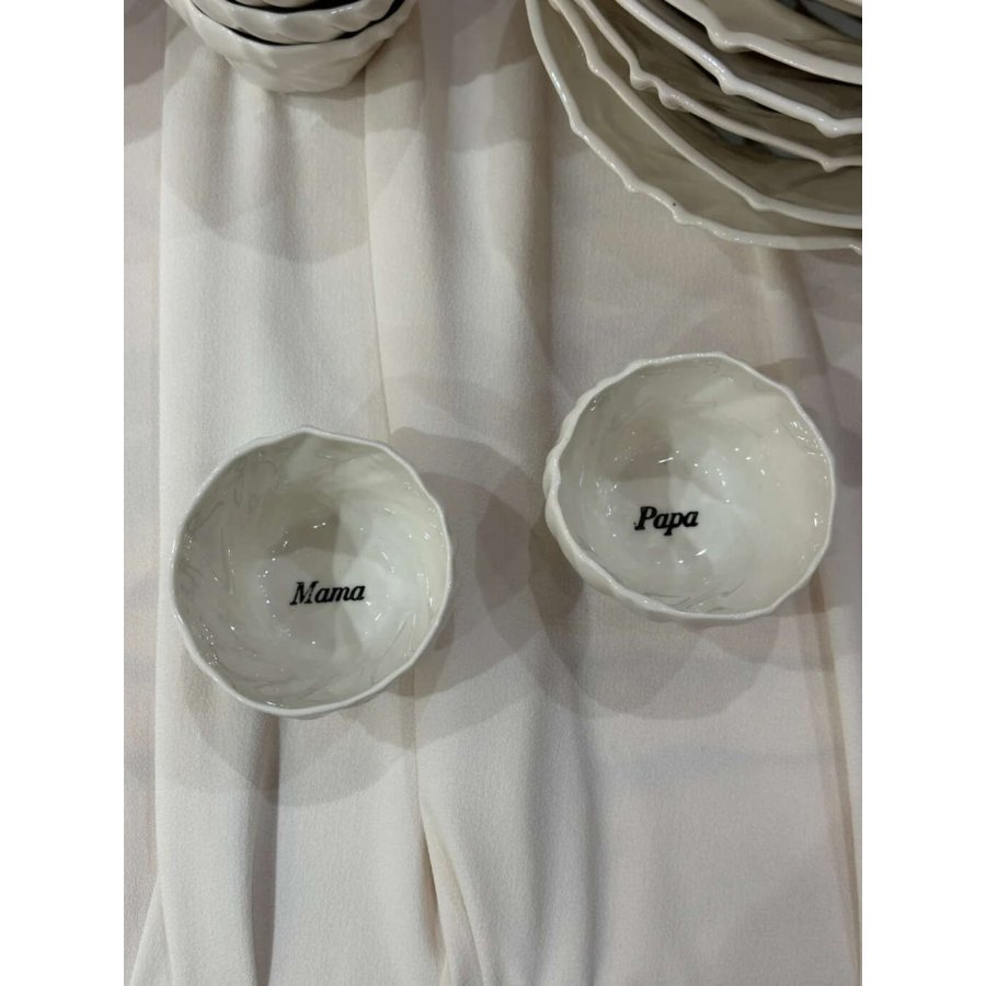 Atelier Mare Gezeiten Tasse Papa 24 cl, Wei