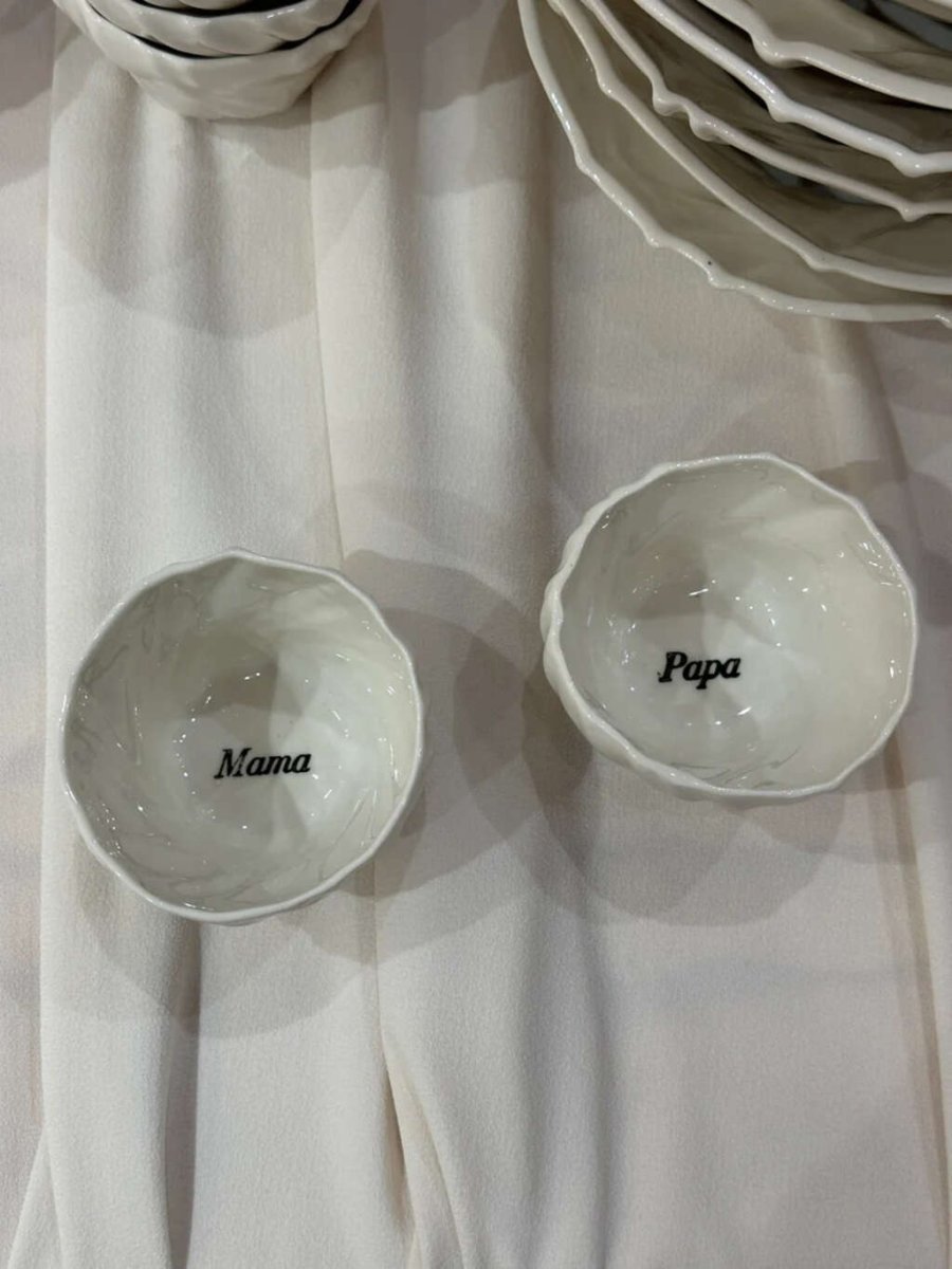 Atelier Mare Gezeiten Tasse Papa 24 cl, Wei