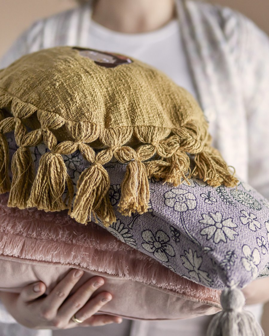 Bloomingville Mini Salli Pude 65x25 cm, Lilla