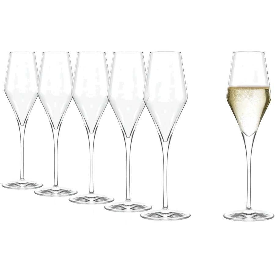St�lzle Lausitz Quatrophil Champagneglas 6 stk. 29 cl, Klar