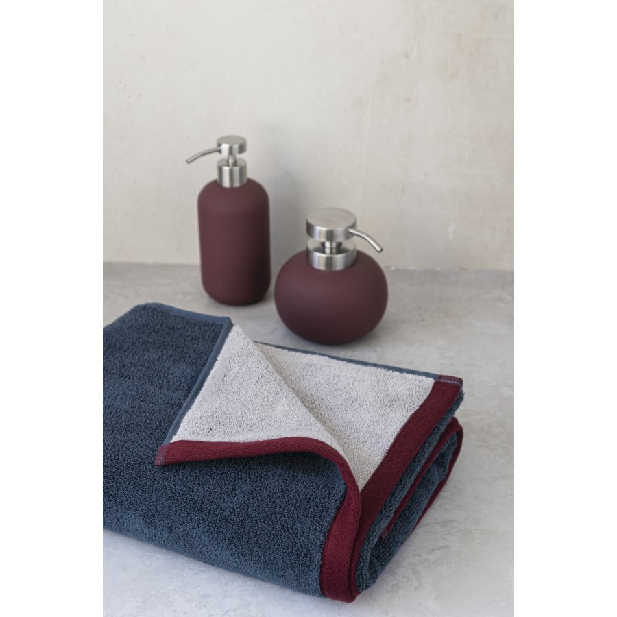Mette Ditmer Soft Handtuch 5090cm, Mitternachtsblau/Burgund