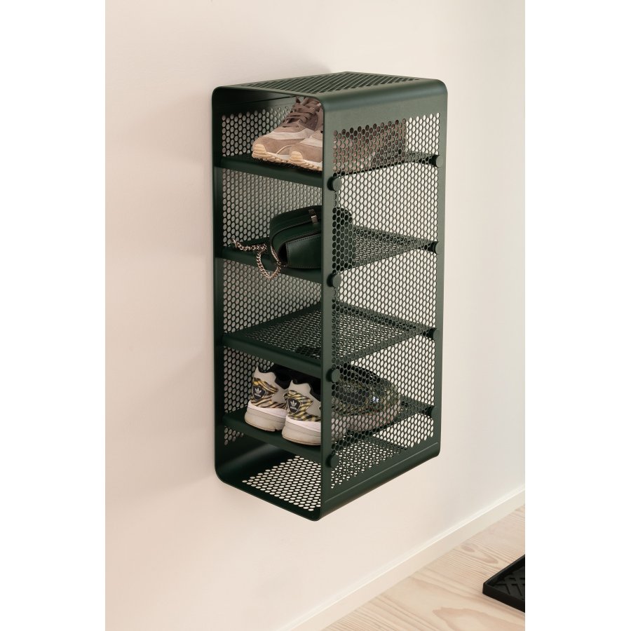 Tica Copenhagen Schuhregal 27x35x75 cm, Dunkelgrün