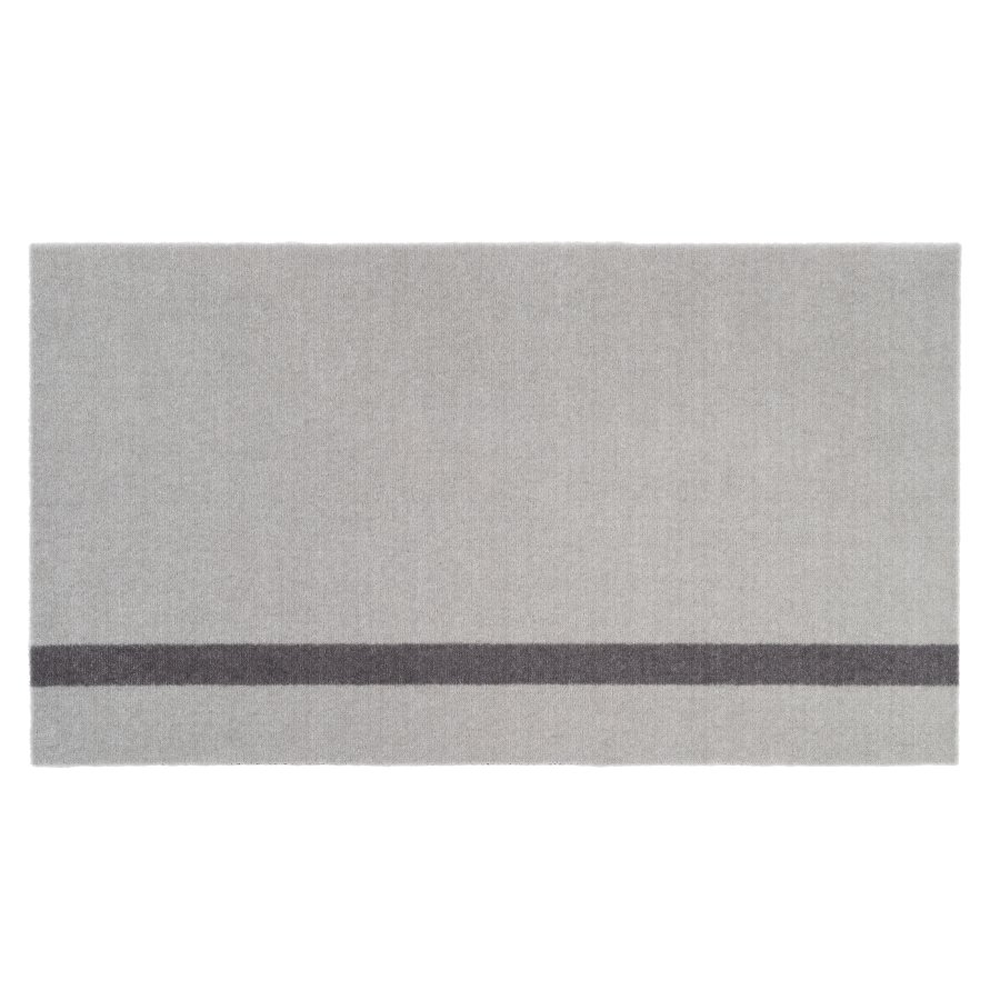 Tica Copenhagen Stripes Vertikal Gulvmtte 67x120 cm, Lysegr/Steelgrey
