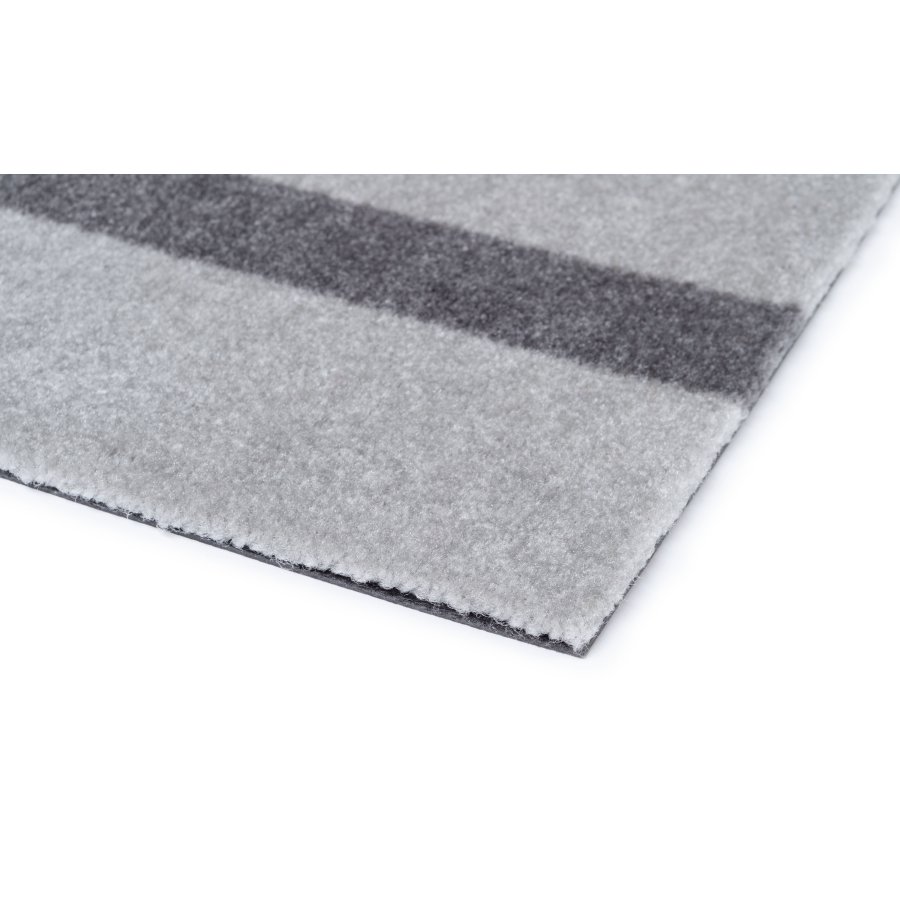 Tica Copenhagen Stripes Vertikal Gulvmtte 67x120 cm, Lysegr/Steelgrey