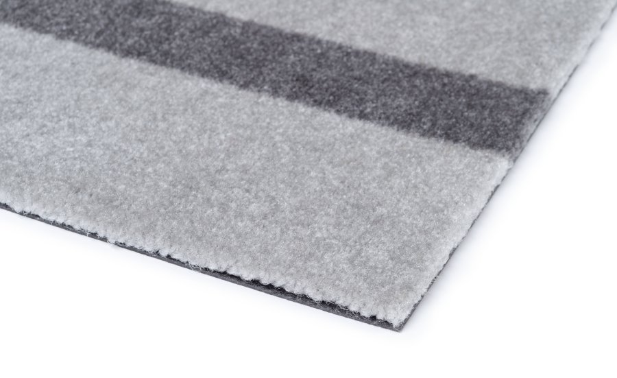 Tica Copenhagen Stripes Vertikal Gulvmtte 67x120 cm, Lysegr/Steelgrey
