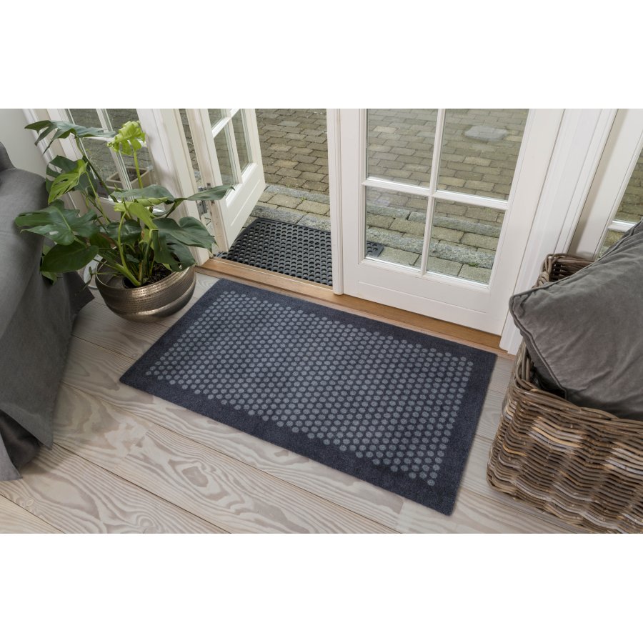 Tica Copenhagen Dot Smudsmtte 67x120 cm, Gr/Bl