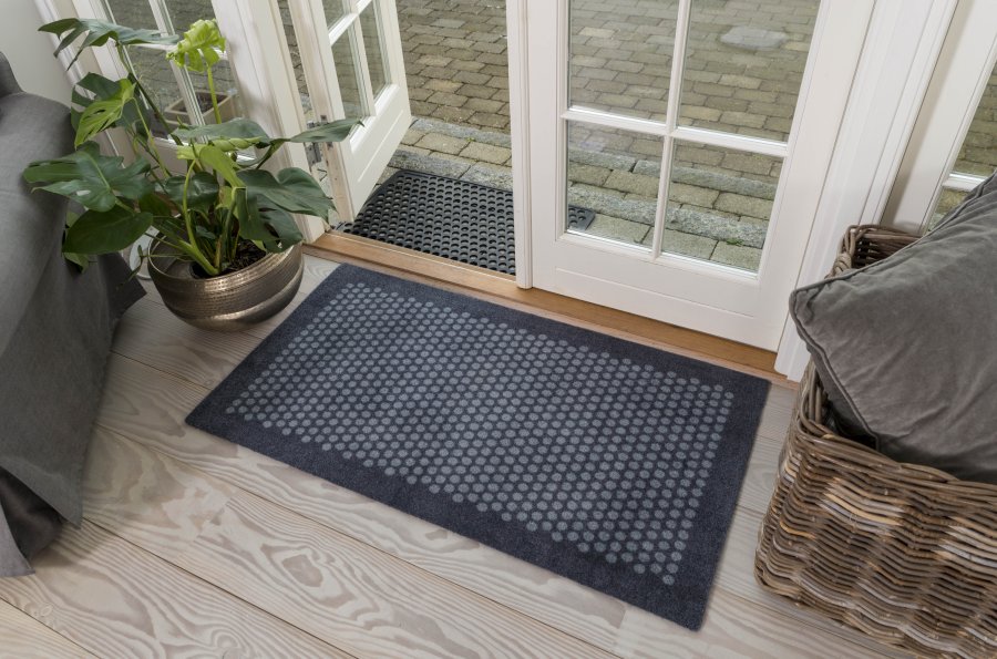 Tica Copenhagen Dot Smudsmtte 67x120 cm, Gr/Bl