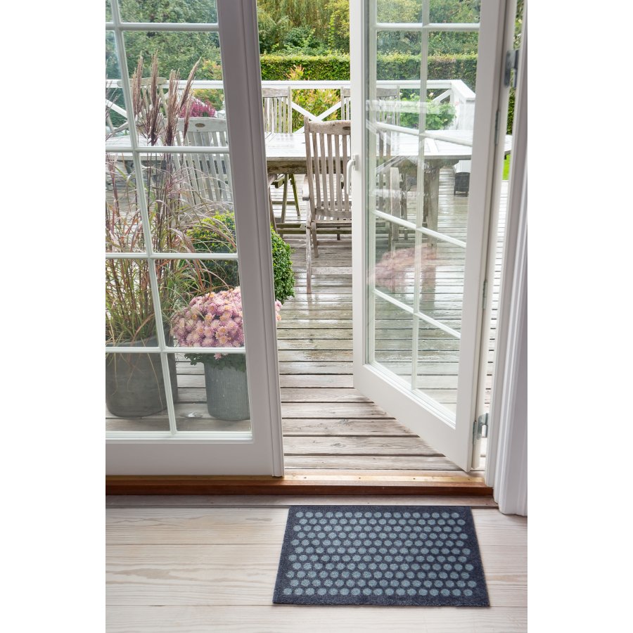 Tica Copenhagen Dot Deurmat 40x60 cm, Grijs/blauw
