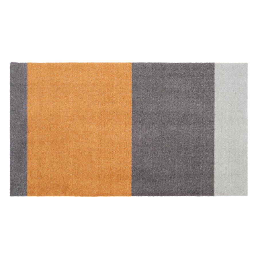 Tica Copenhagen Stripes Horizontal Matte 67x120 cm, Hellgrau/Stahlgrau/Dijon