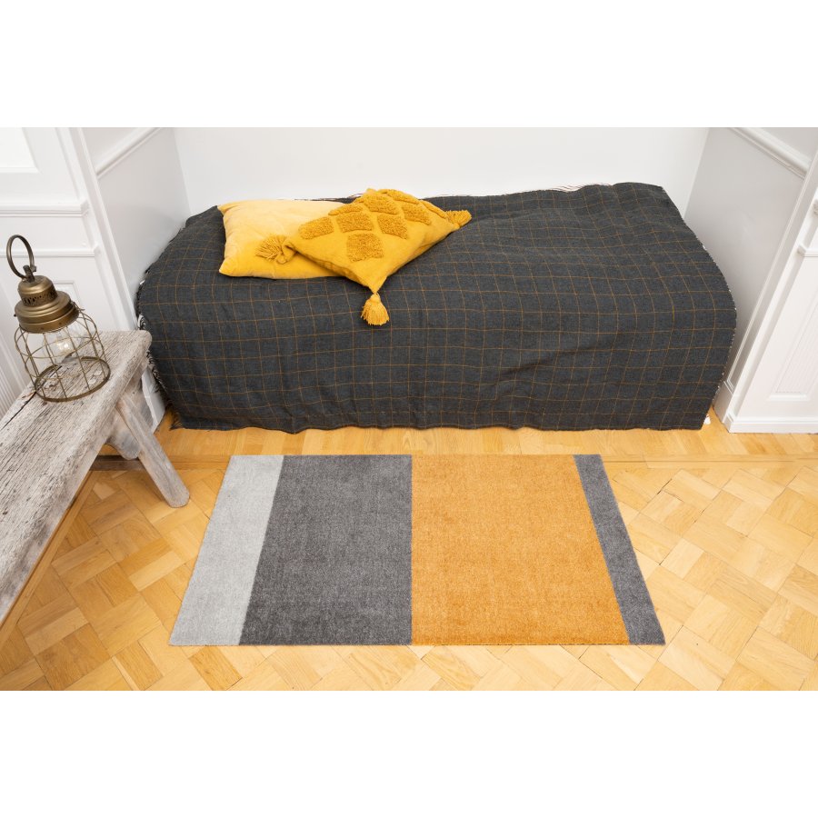 Tica Copenhagen Stripes Horizontal Matte 67x120 cm, Hellgrau/Stahlgrau/Dijon