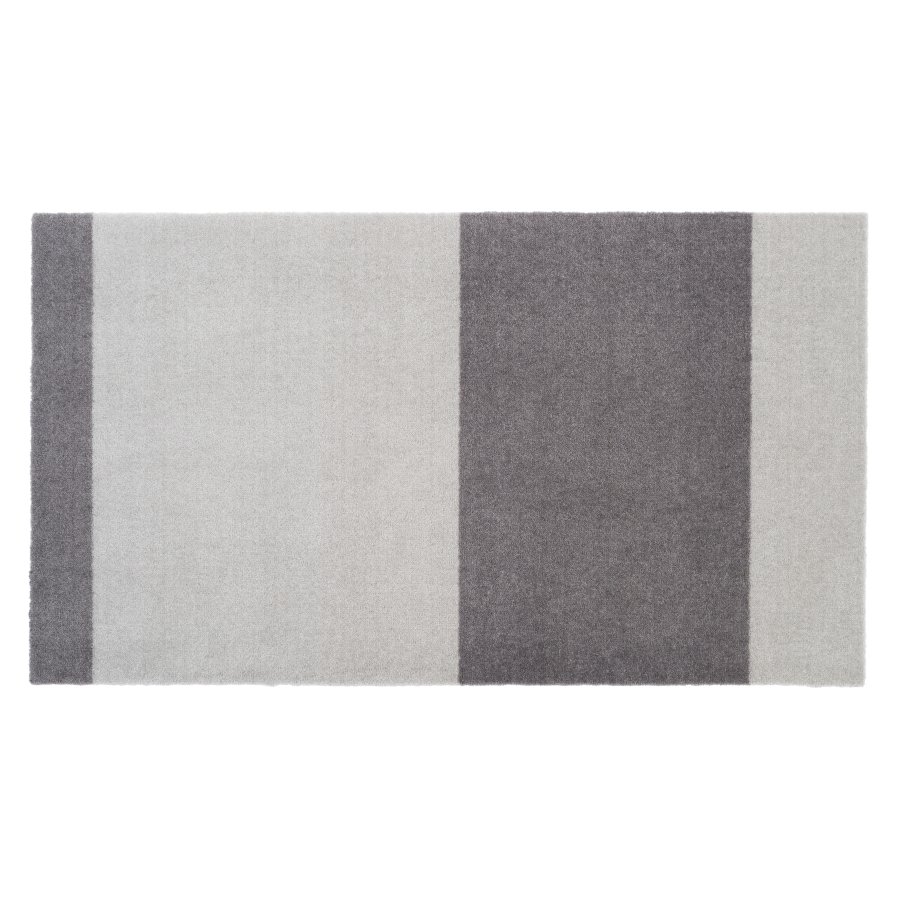 Tica Copenhagen Stripes Horisontal Gulvmtte 67x120 cm, Steelgrey/Lysegr