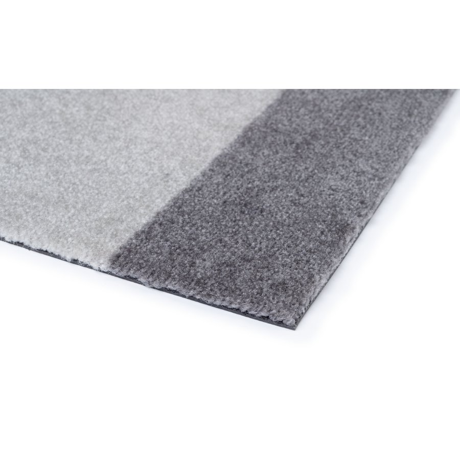 Tica Copenhagen Stripes Horisontal Gulvmtte 67x120 cm, Steelgrey/Lysegr
