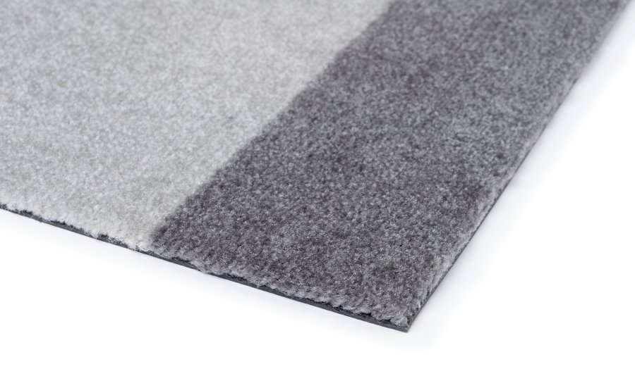 Tica Copenhagen Stripes Horisontal Gulvmtte 67x120 cm, Steelgrey/Lysegr