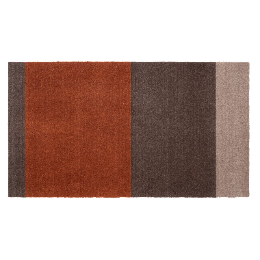 Tica Copenhagen Stripes Horizontal Matte 67x120 cm, Sand/Braun/Terracotta