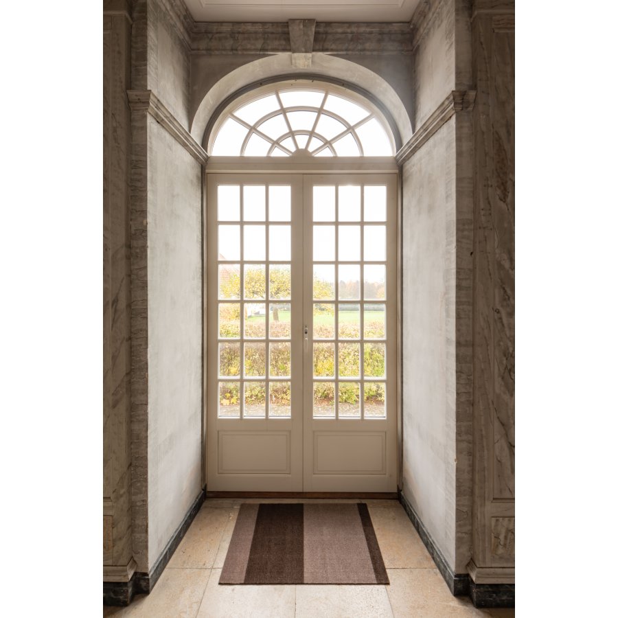 Tica Copenhagen Stripes Horisontal Gulvmtte 60x90 cm, Sand/Brun