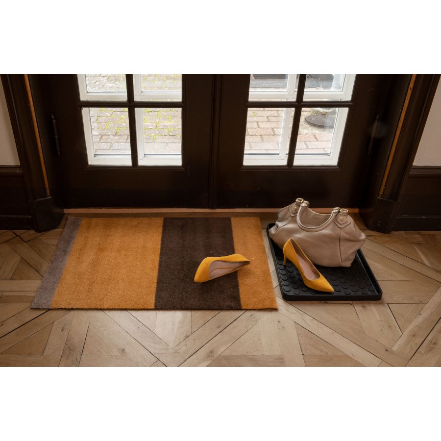 Tica Copenhagen Stripes Horisontal Gulvmtte 60x90 cm, Dijon/Sand/Brun